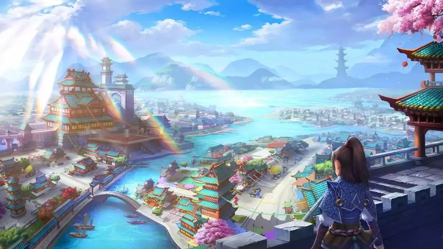 热血江湖古城地图场景